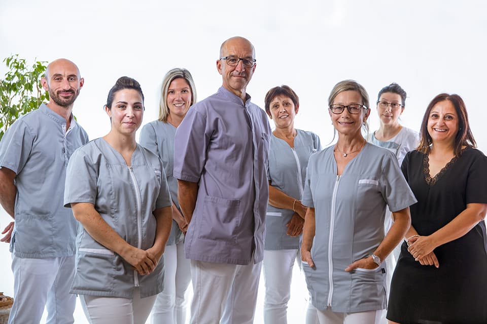 Professional dental team at Dental Clinic 32 in Montreal